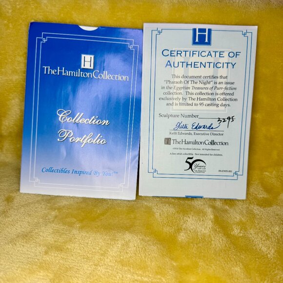 "Pharaoh of the Night" ~ Hamilton Collection ~ New in Box - Picture 7 of 7